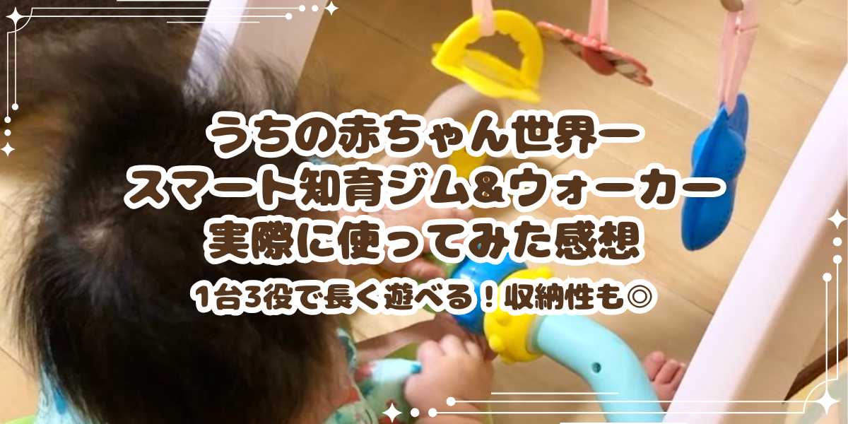 【レビュー】うちの赤ちゃん世界一　スマート知育ジム&ウォーカーを実際に使ってみた感想　1台3役で長く遊べる！収納性も◎