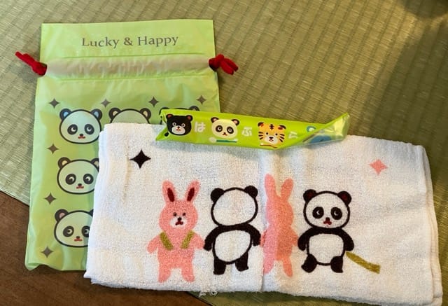 蓬平温泉和泉屋の子ども用アメニティ