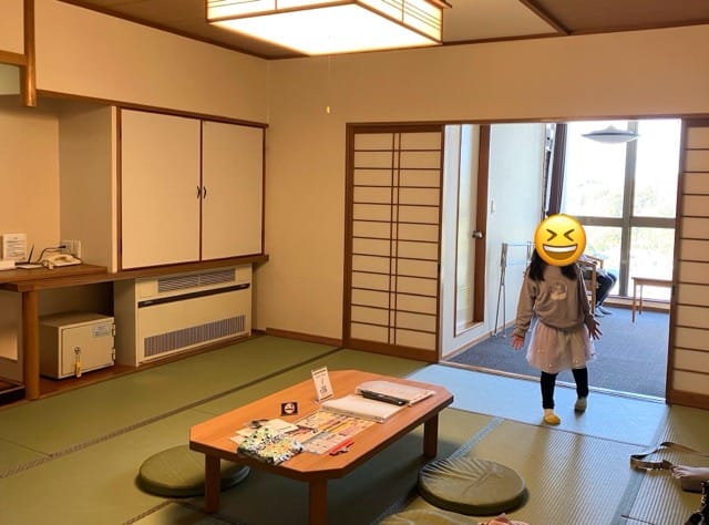 ホテルハワイアンズの10畳和室・風呂付シャワー無しのお部屋