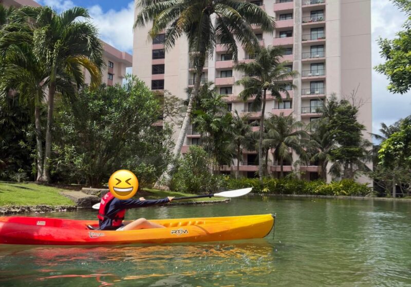 PICグアムのラグーンカヤック