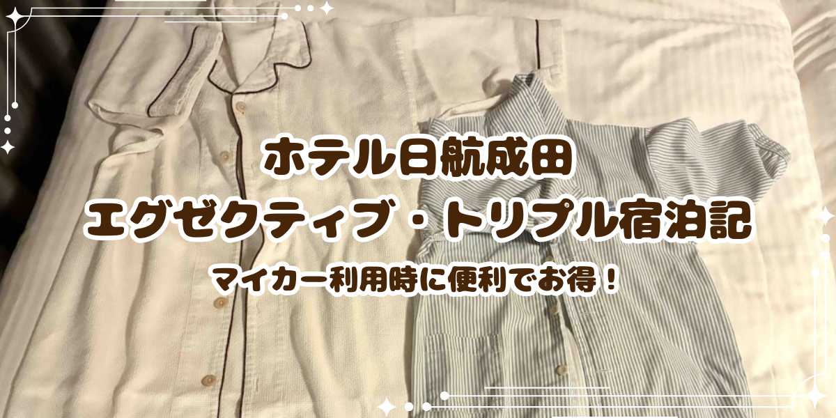 ホテル日航成田のエグゼクティブ・トリプル子連れ宿泊記！前泊後泊＆マイカー利用が便利でお得